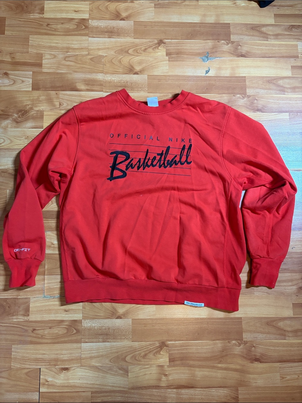 Nike Red Men’s Dri-Fit Basketball Crewneck Sweatshirt